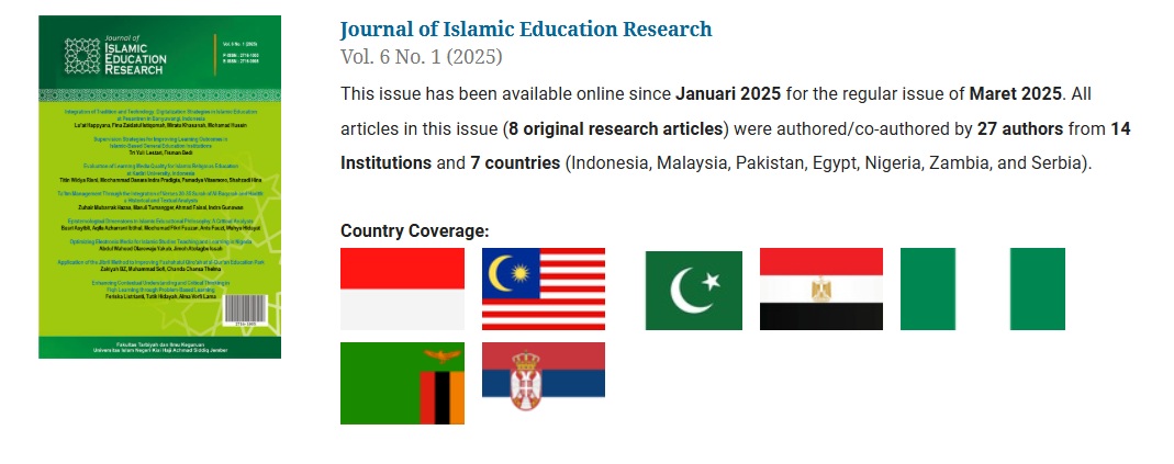JIER Edisi Terbaru Soroti Digitalisasi, Filsafat, dan Inovasi Pembelajaran Islam di Era Modern